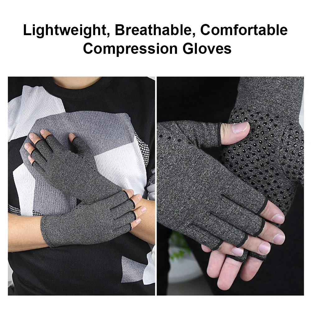 Compression Arthritis Gloves Wrist Support Cotton Joint Pain Relief Hand Brace Men Women Therapy Wristband Compression Gloves