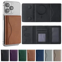 Magsafe Credit Card Holder Men Wallet Slim Thin Leather Trifold Magnetic Cardholder Wallet for Apple for IPhone 16 15 14 Pro Max