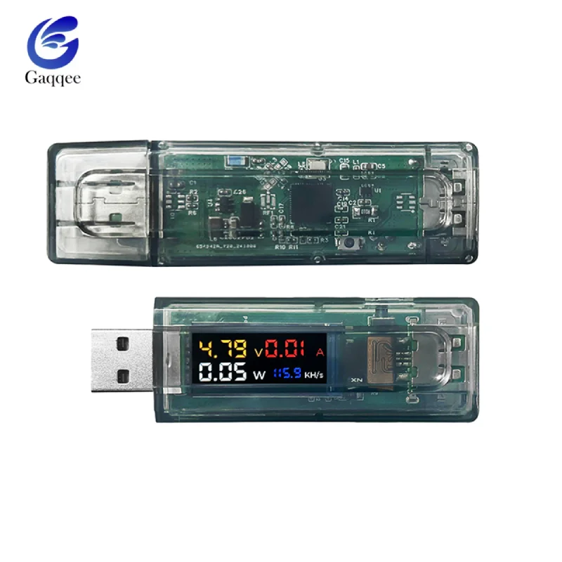 

TFT 0.96-inch Color Screen Display USB Power Meter DC 5-20V 6A Voltage Ammeter Tester Built-in ESP32-S3FN8 Development Board