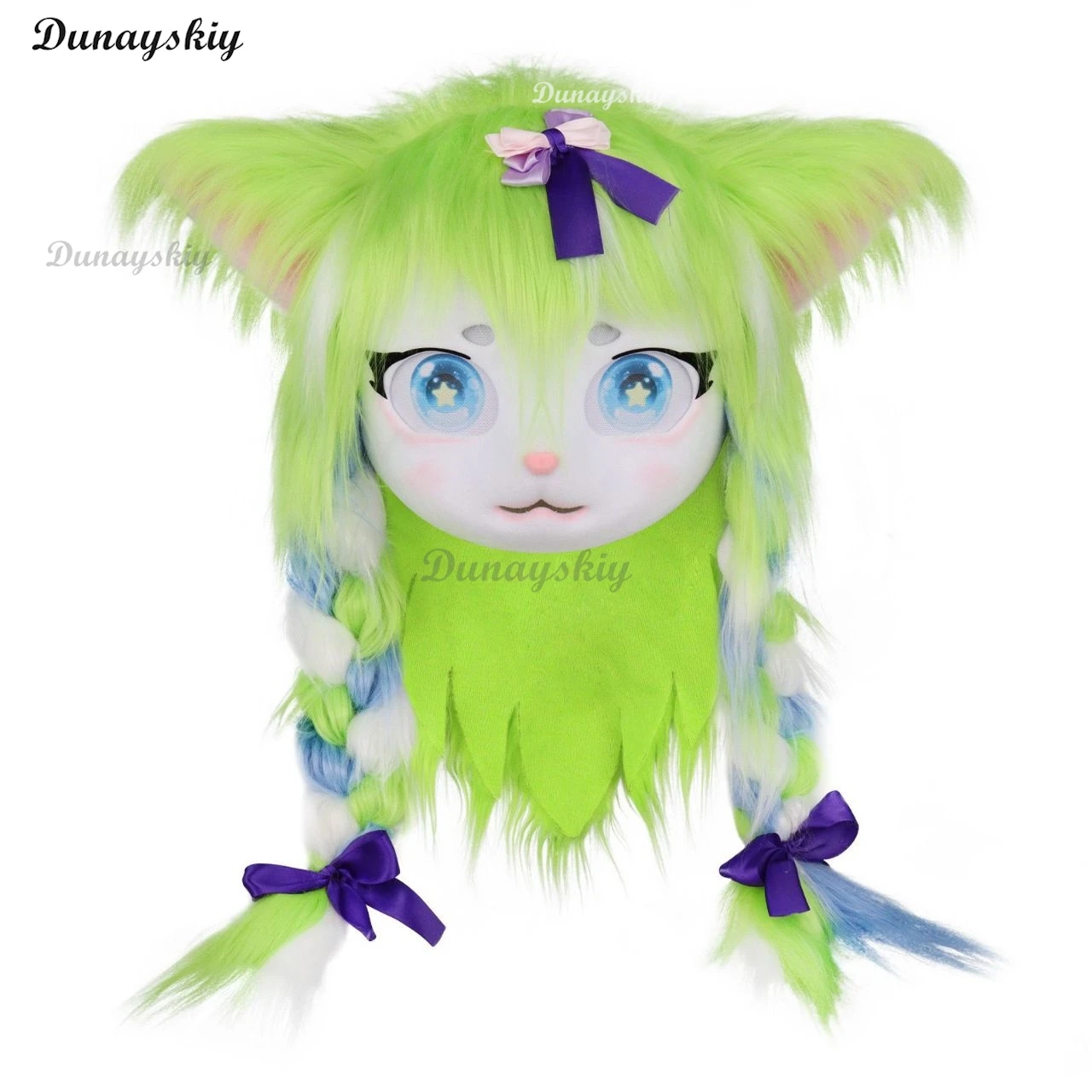 Furry Cosplay Kig Fursuit Kigurumi Headset Costume Kawaii Cute Animal Comiket Furries Paw Head Base Mask Rabbit Cat Doll Costume