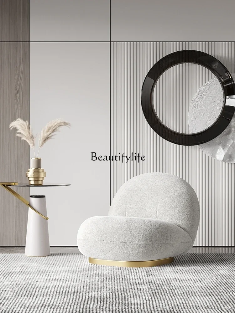 FG28Light Luxury Tempered Glass Tea Table Modern Minimalist Creative Designer Small round Table