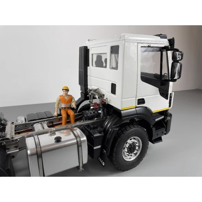 RC Auto 1/14 4x2 Simulierte Metall Chassis Engineering Anhänger Kopf Anhänger Lkw Elektrische Fernbedienung Modell Lkw Spielzeug geschenk