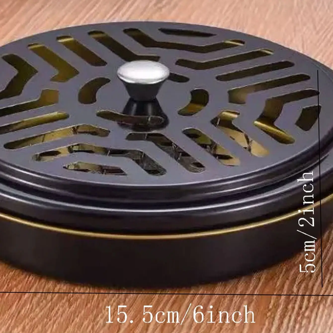 Stainless steel mosquito coil tray holder, household with cover, ash connection, fire prevention, and scald prevention creative