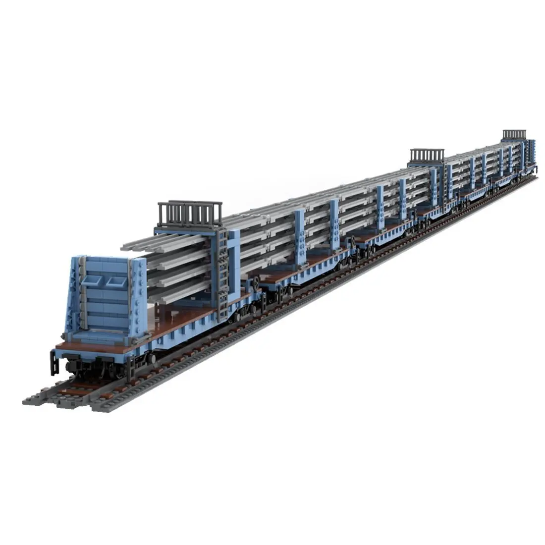 

Custom MOC-95942 Welded Rail/Ribbon Rail Car (4709 Parts) Gift for Christmas
