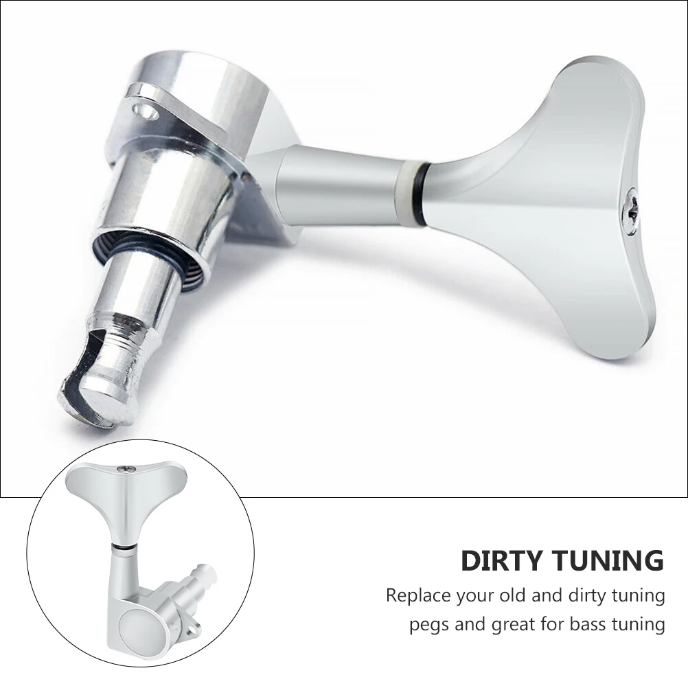 

1 set 1 Set Bass Machine Heads Guitar Tuning Pegs Strong Metal Body Durable For Bass Guitar Tuning Keys String Machine Head