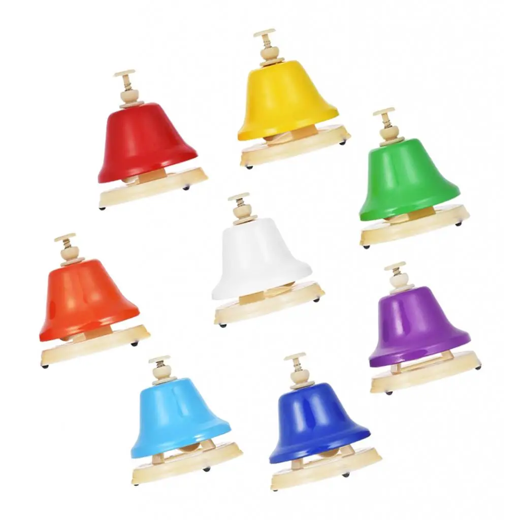 

8pc 8 Note Hand Bell Percussion Instrument Puzzle Toys for Kid's Child