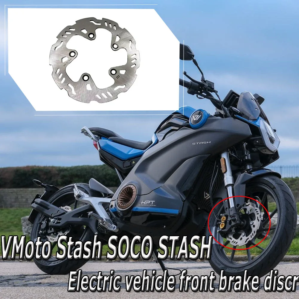 For VMoto STASH SOCO STASH Parts Front Disc Brake Pad Original front brake disc Brake Discs Rotors Set Brake Disc Rotor