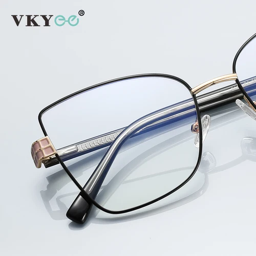 Imagen 2 del producto VICKY, gafas de lectura con diseño de marco grande y mariposa Simple personalizadas, gafas de lectura antiluz azul para mujer, prescripción personalizable PFD3141