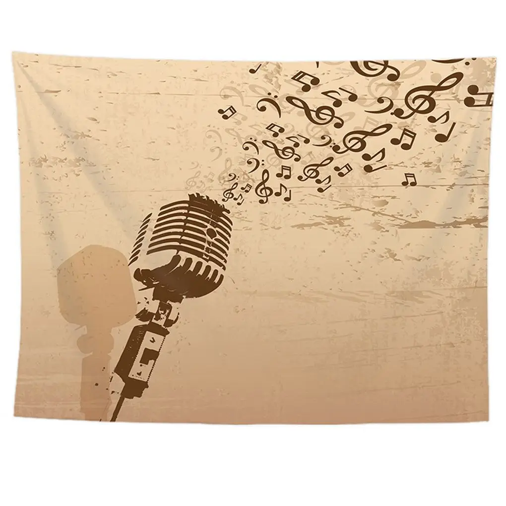 Music And Melody Note Beach Throw Tapestry Simple Wall Hanging Rectangular Beach Towel Mat Wrap