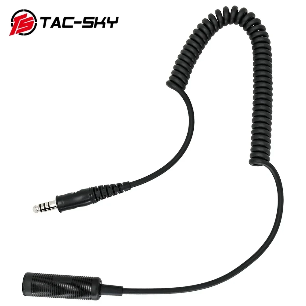 Imagem -03 - Padrão Tactical Headconjunto Cabo de Extensão Padrão para Comtac i ii Iii e Headset Militar ts Tac-sky U174 u Plug Adapter