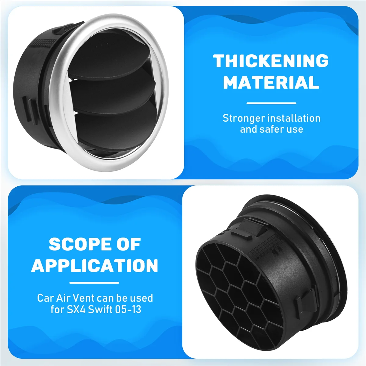 Dashboard Air Conditioning Deflector Outlet Side Vent For SX4 Swift 05-13