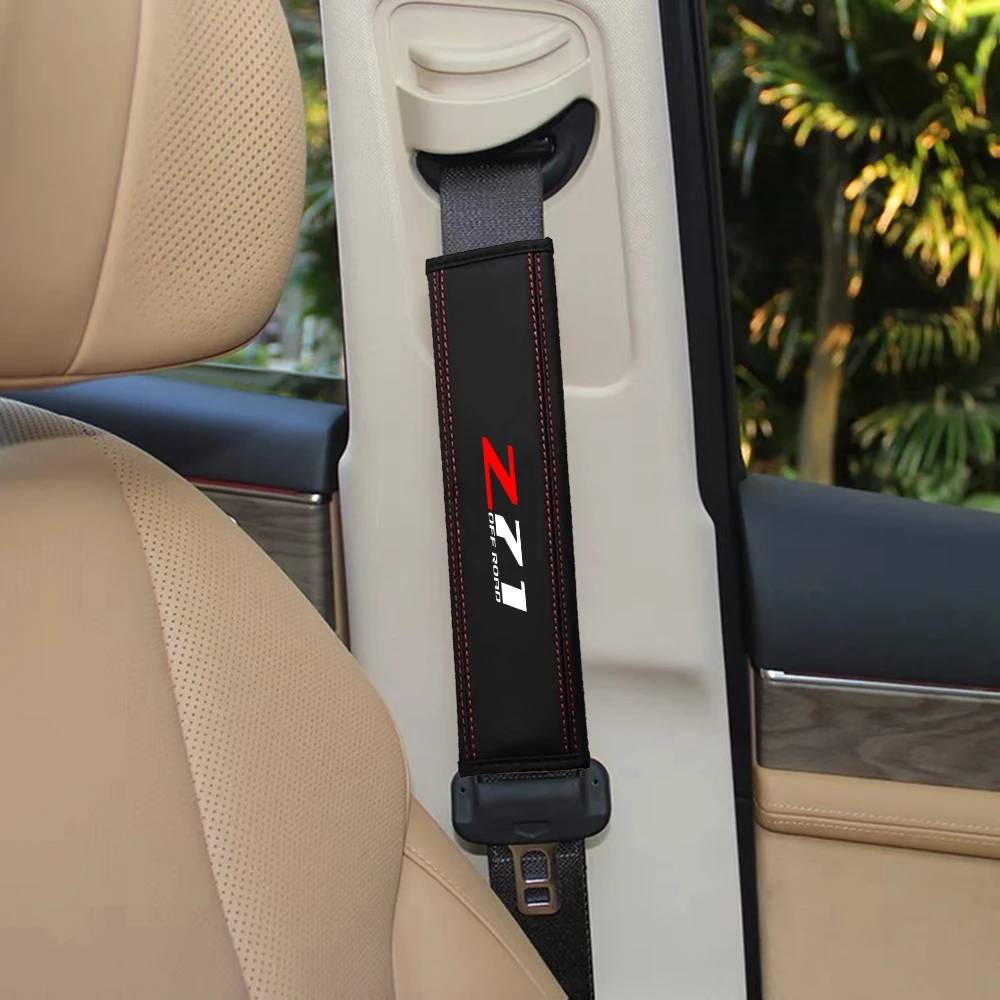 1pcs Car Safety Belt Cover Seatbelt Shoulder Protector Cover  for Car Styling Z71 Offroad z71 4x4