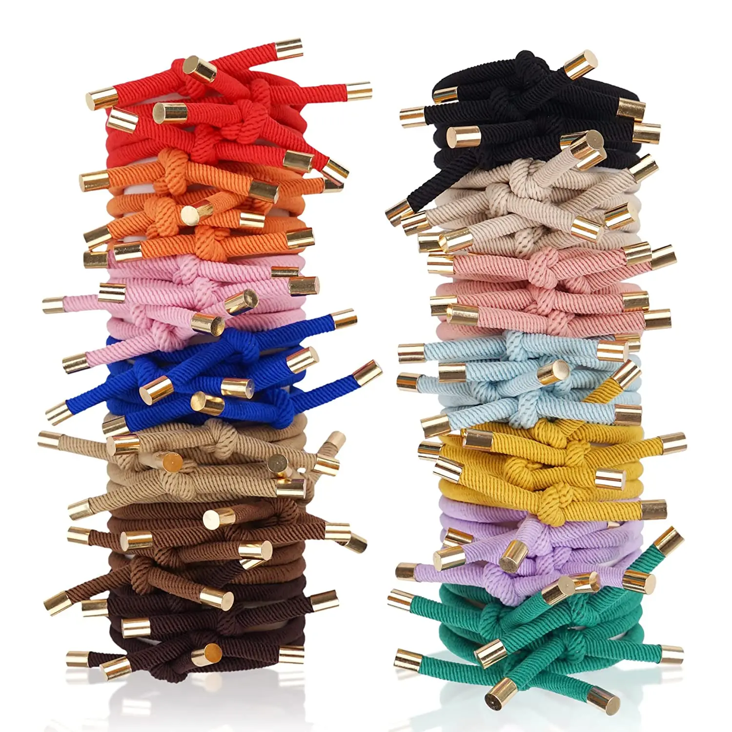 10/14/20Pieces Hair Tie Elastics Knotted Hair Ties Ponytail Holders for Women for Women Girls