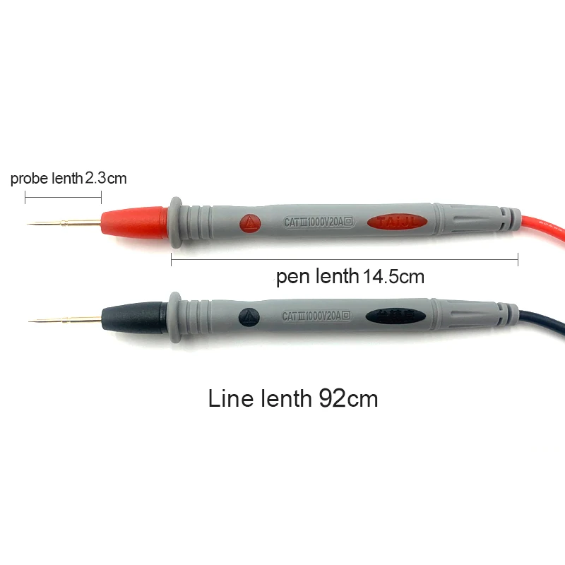 Cables de prueba de multímetro, Cable Universal AC DC 1000V, 20A, 10A, CAT III, sondas de medición, bolígrafo para puntas de Cable de probador de multímetro