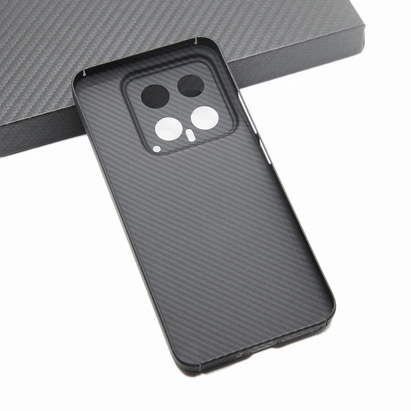 ZXKE True fiber Phone Case For Xiaomi 14 xiaomi14Pro Thin And Light Attributes 600D Aramid Fiber Strong Shell