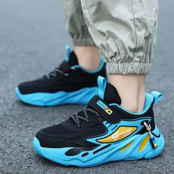 New 2024 Mesh Breathable Running Sports Shoes Kids Girls Size 26-34 Children Sneakers for Boys Flat Casual Basketball Shoes Kids