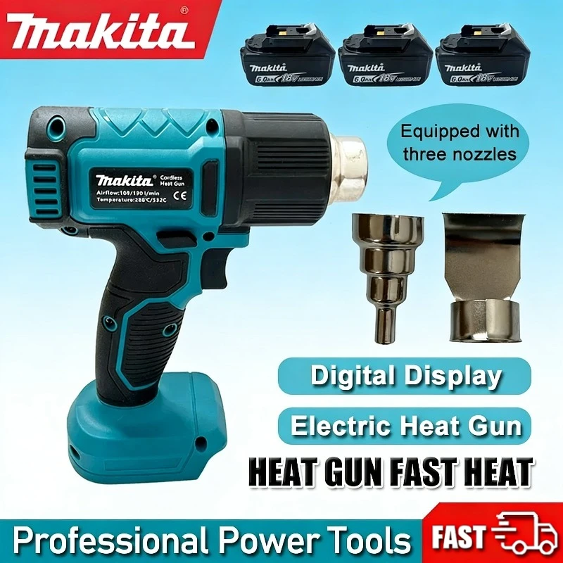 

Makita Cordless Hot Air Gun Industrial Handheld Electric Heat Gun Temperatures Adjustable Heat Gun For Makita Battery