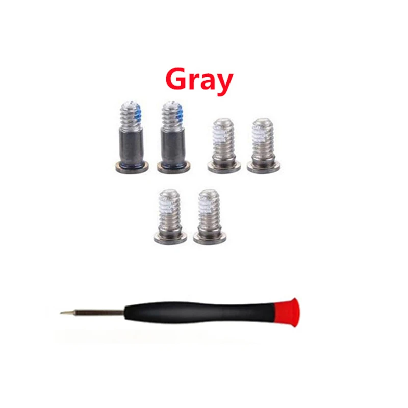 New Silver Space Gray Bottom Case Screw Screws For Macbook Pro 15