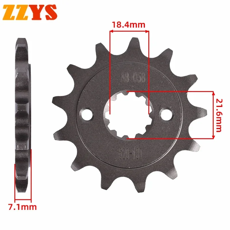 520 13T 14T Tooth Motorcycle Front Sprocket Gear Wheel Cam Pinion For Honda Road CBF250 04-05 CBX250 Twister Brazil CBF CBX 250