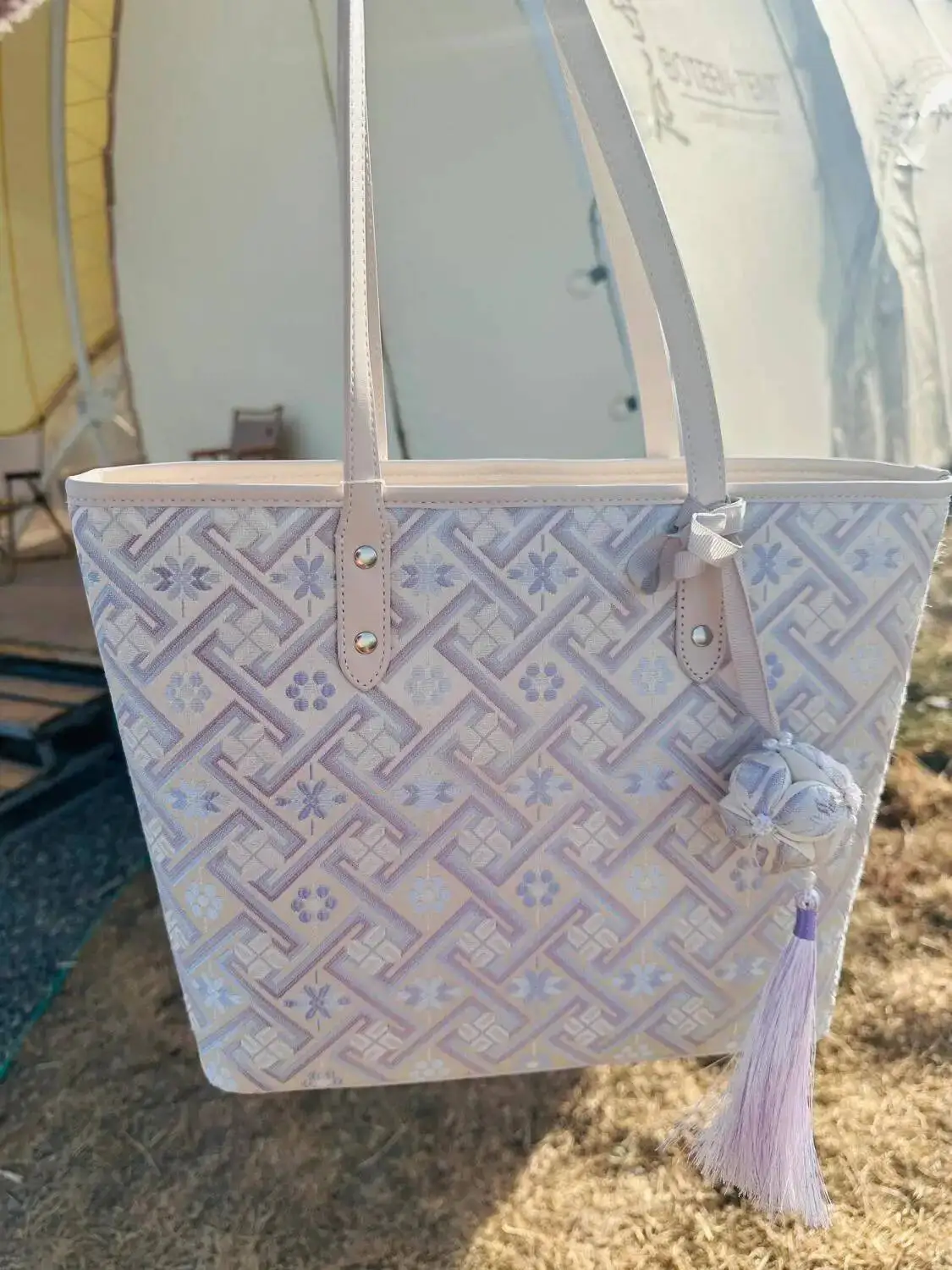 Bloom Fairycore Aesthetic Tote Bag Women Chinese Style Embroidery Shoulder Bags Female Large Capacity Y2k Handbag 2025 New