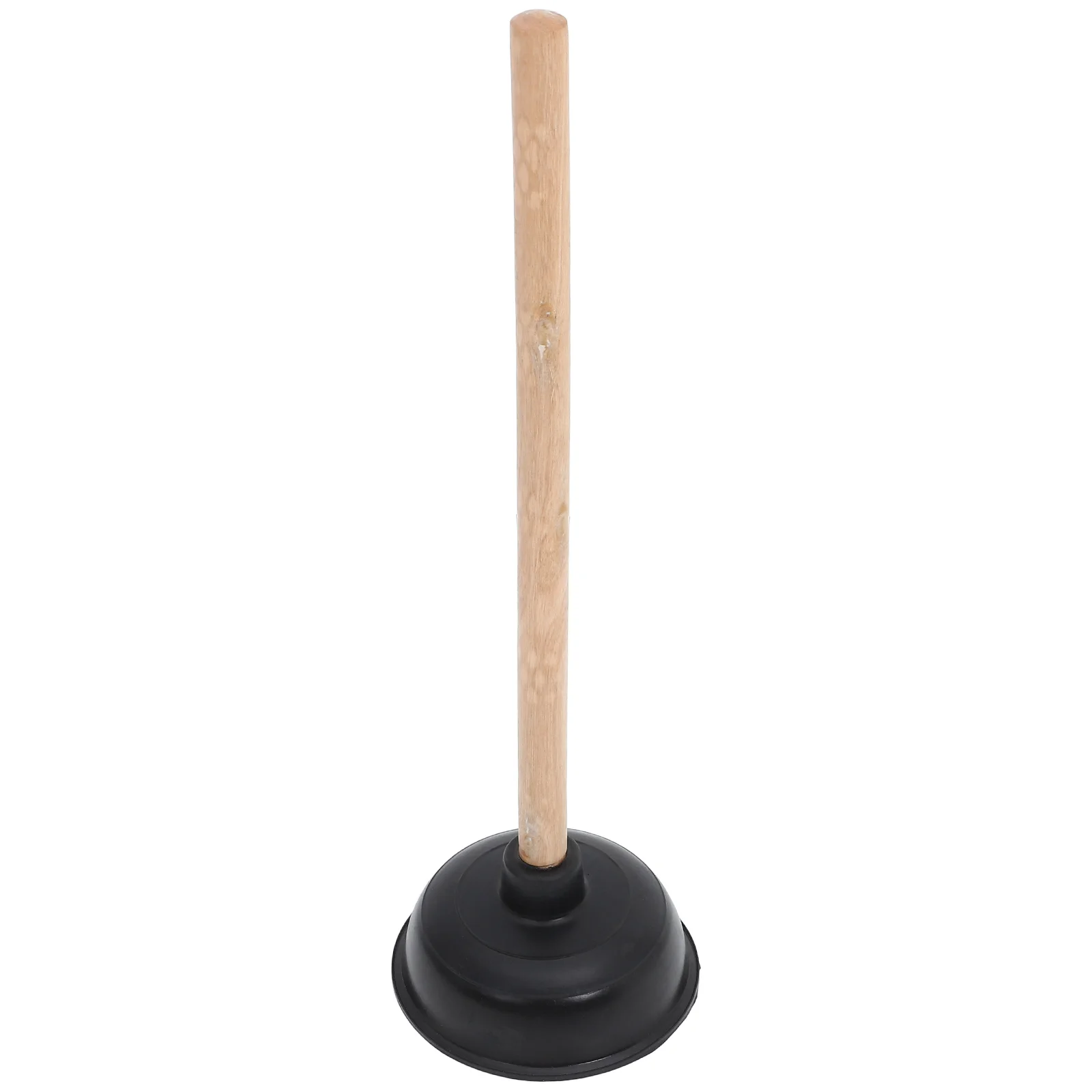 Toilet Plunger Bathroom Drain Sink Plunger Toilet Pump Unblocker with Wooden Handle