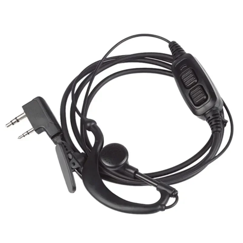 Dual PTT Headset Earpiece with Mic Microphone for BAOFENG UV 82 UV82L UV-89 2-way Radio Accessories