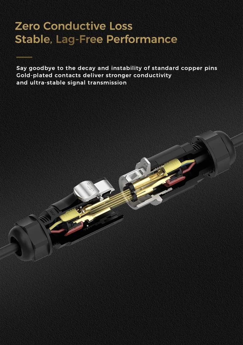 E-WeiChat LP20 M20 Wasserdichter Rundsteckverbinder 20A Stecker-Buchse für UAV, Industrie, Automobil, Telekommunikation – Detail 4