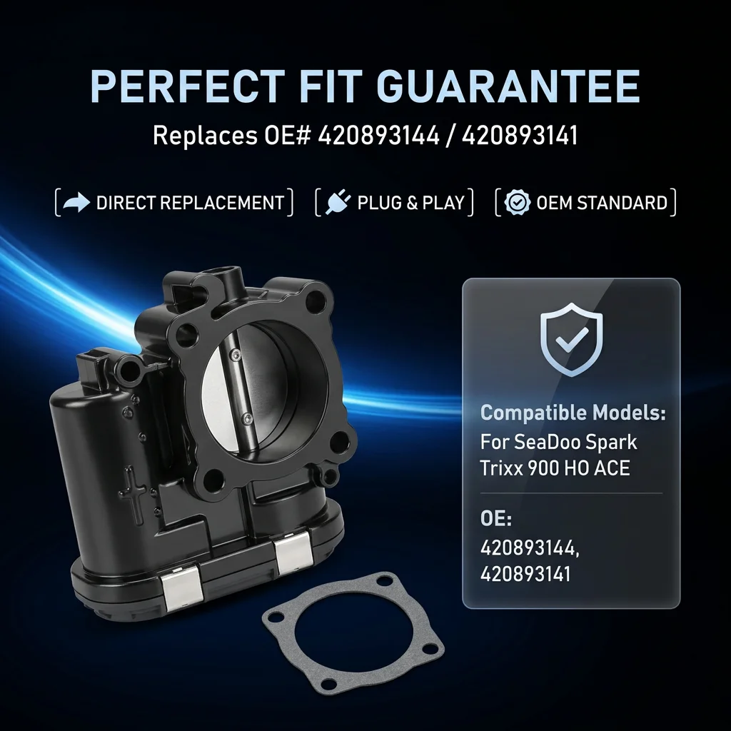 Throttle Body 420893141 420893144 For Sea-Doo seadoo BRP GTI 90 Spark 2014-2024 Spark Trixx 900