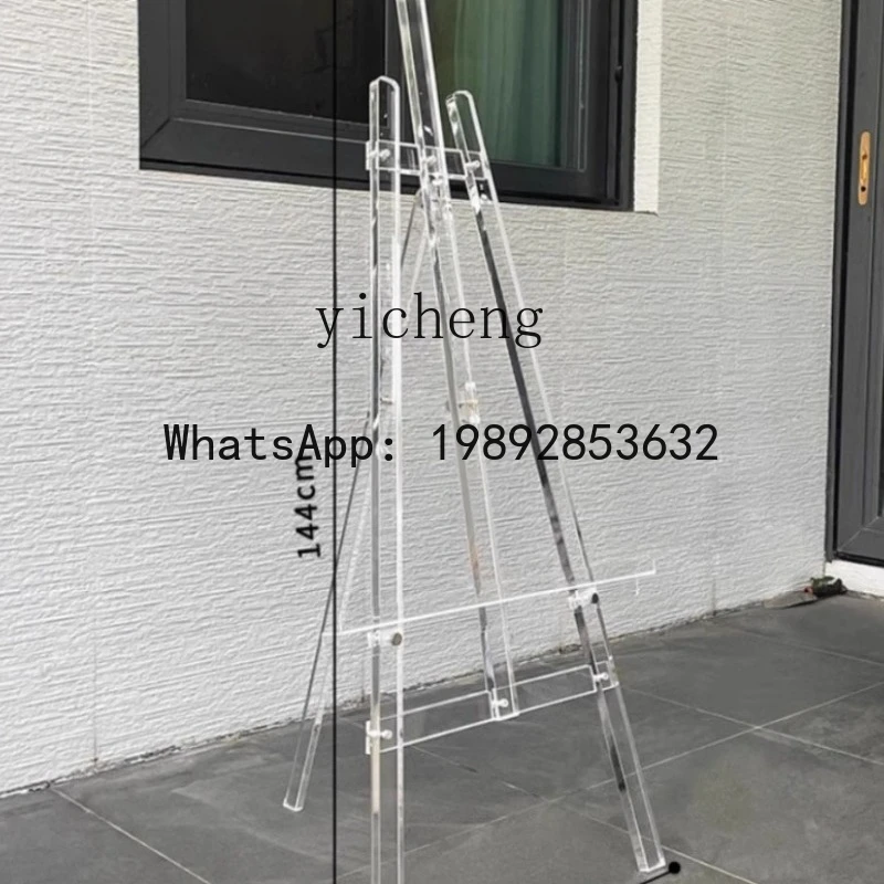 ABC minimalist painting poster stand transparent  oil painting stand display stand vertical easel