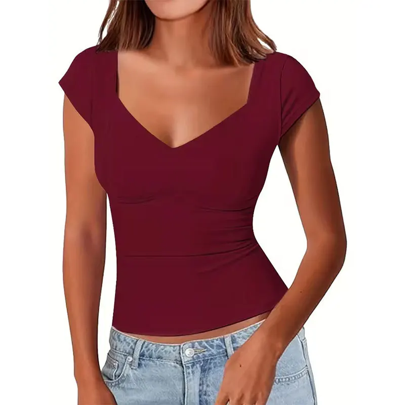 

Tank Top Base, Chest Curve Segmentation Design, Slim Fit, High Elasticity, Tight Fitting T-Shirt