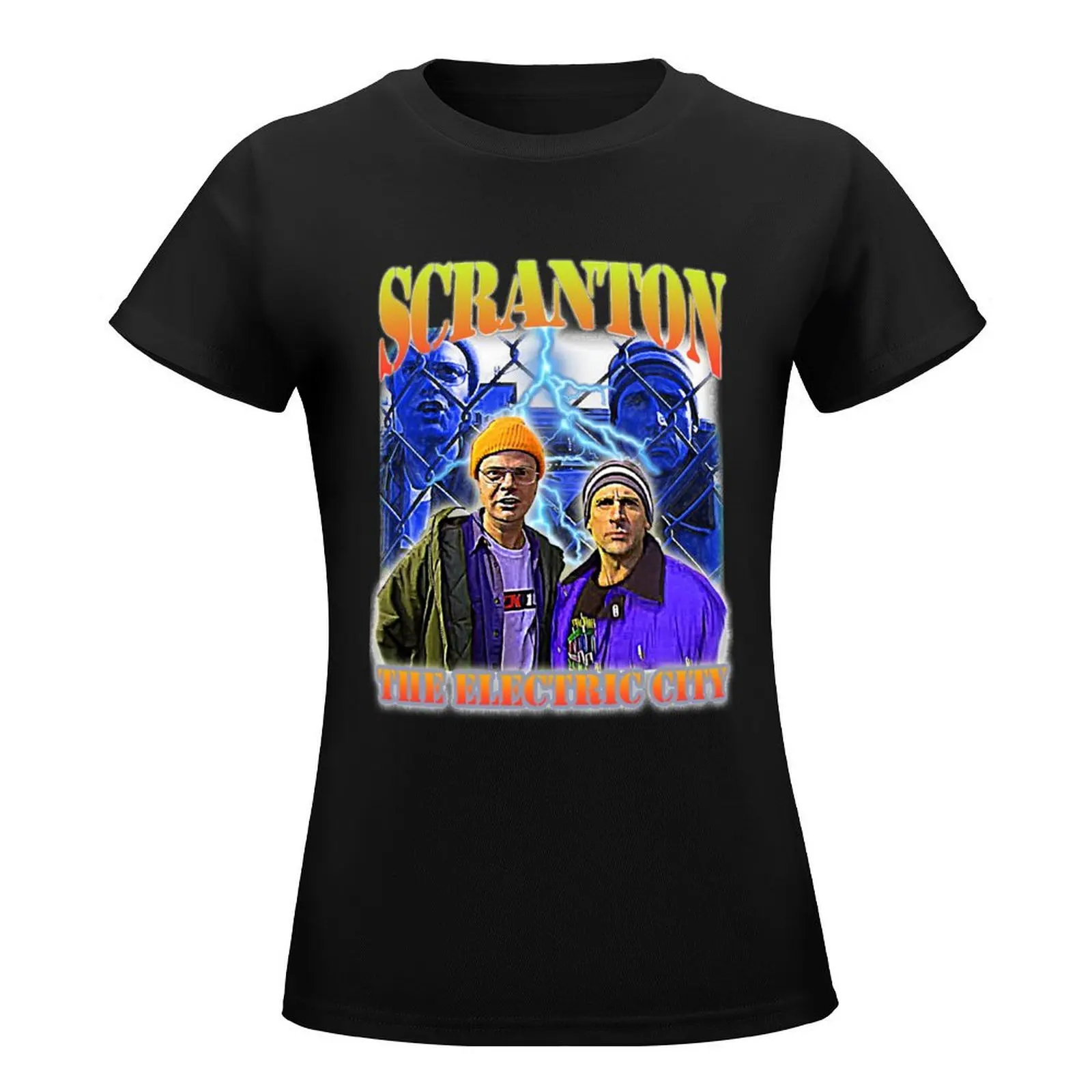 Scranton The Electric City T-Shirt tops summer clothes anime clothes t-shirt dress for Women sexy