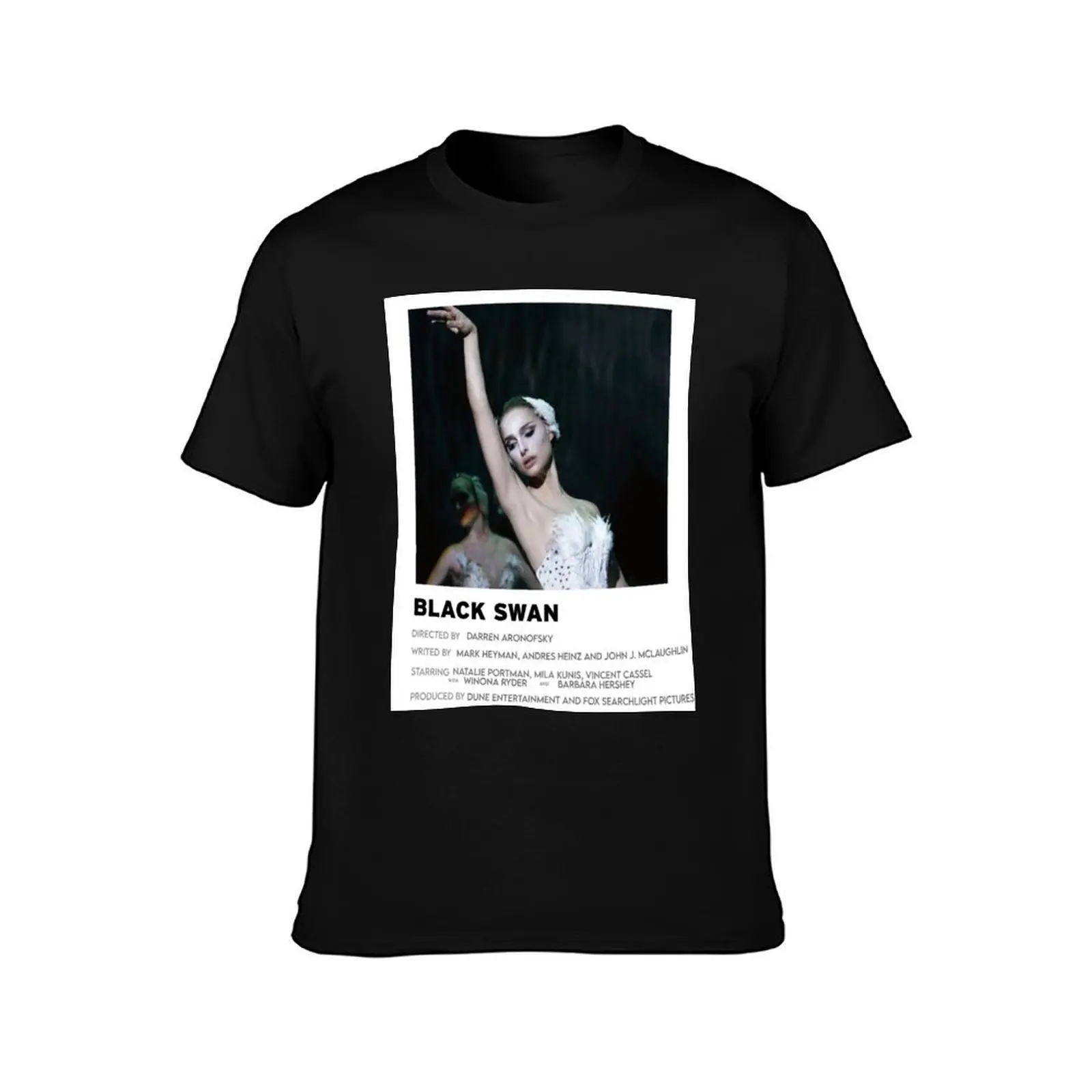 Black Swan Minimalist Poster T-Shirt Utility Casual Work T-Shirt