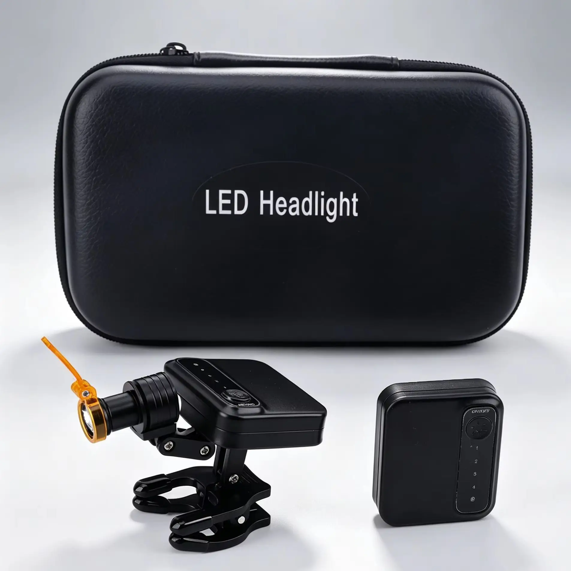 Headlight Long battery life Portable Head Lamp Wireless Headlight With Optical Filter LED Light Clip For Glass