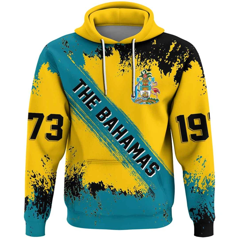 

Bahamas Flag Map 3D Printed Hoodie For Men Clothes Fashion National Emblem Sweatshirts Casual Male Hoodies Women Pullovers Tops