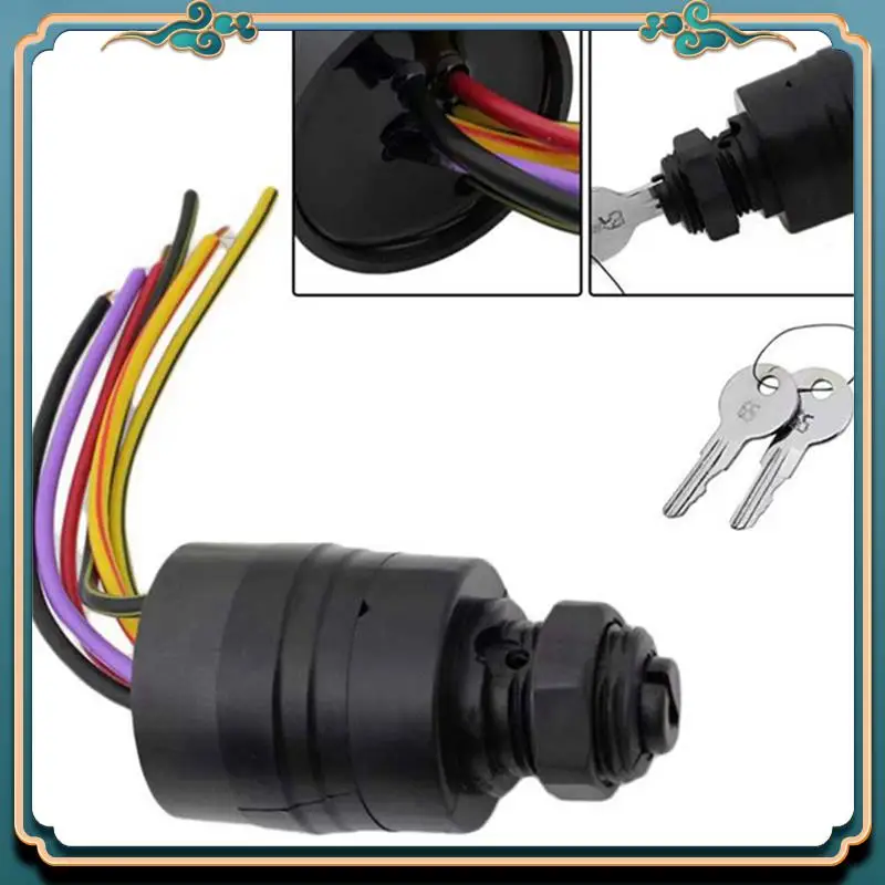 A54P-1Set interruptor de llave de encendido para motores fueraborda Mercury accesorios para barcos marino 6 cables