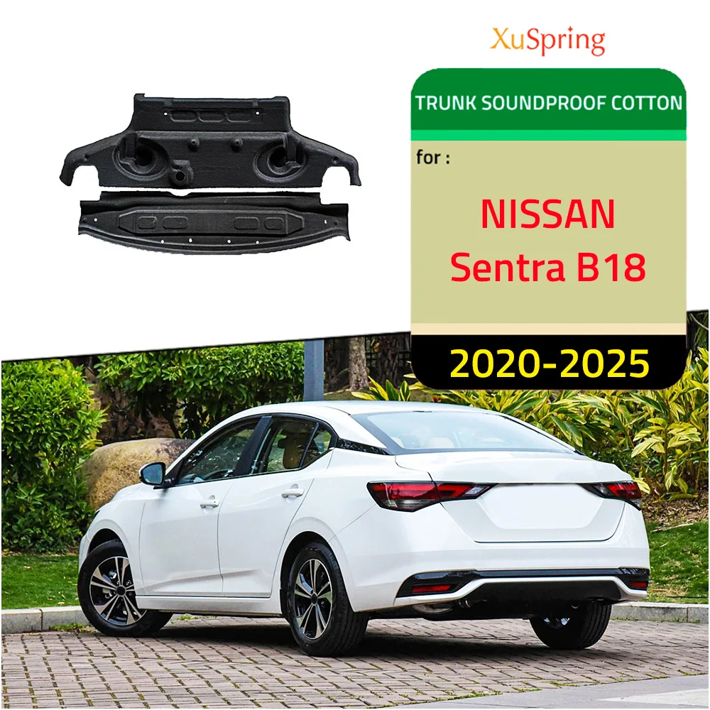 

Изоляция багажника автомобиля, хлопок, звукоизоляционный ковер, липкий коврик, Стайлинг автомобиля для NISSAN Sentra B18 2020-2025
