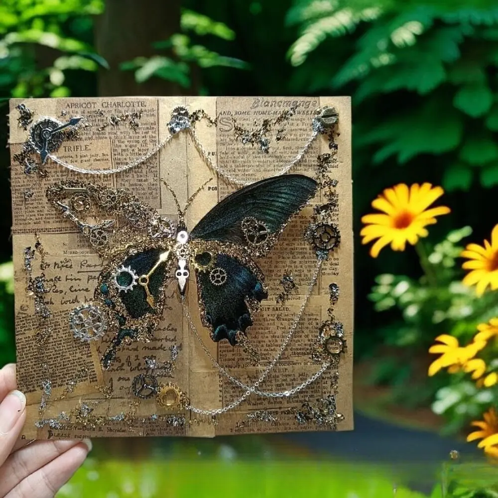 

Стимпанк настоящая рамка для образцов бабочки DIY ремесленный комплект уникальный рождественский подарок для мужчин/женщин домашний декор дисплей искусство