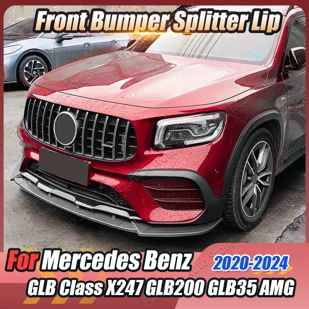 

GLB X247 Diffuser Spoiler Body Kits Front Bumper Lip Splitter For Mercedes Benz GLB Class X247 GLB180 GLB200 GLB35 AMG 2020-2024