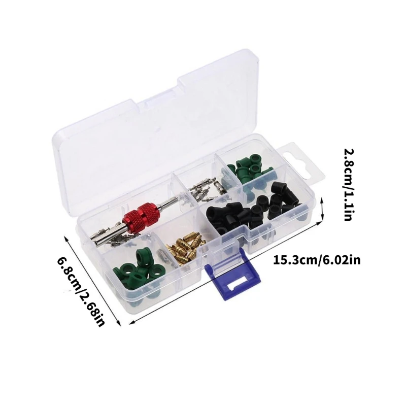 Y6GD 71Pcs Gasket Air Conditioning Charging Hose Adapter Gasket Manifold Repair Seal