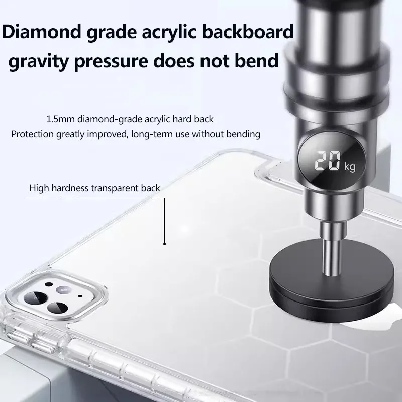 حافظة أكريليك جديدة عالية الدقة لعام 2025 لجهاز iPad A16 الجيل 11th كابا لـ Air7 M3 M2 Mini A17 Pro 11 13 12.9 Air 5 4 10th 10.9 10.2 "غطاء