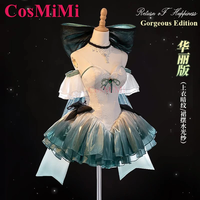 CosMiMi Lynette Cosplay Genshin Impact Costume Waltz Sweet Gorgeous Formal Dress Lolita Dress Carnival Party Role Play Clothing