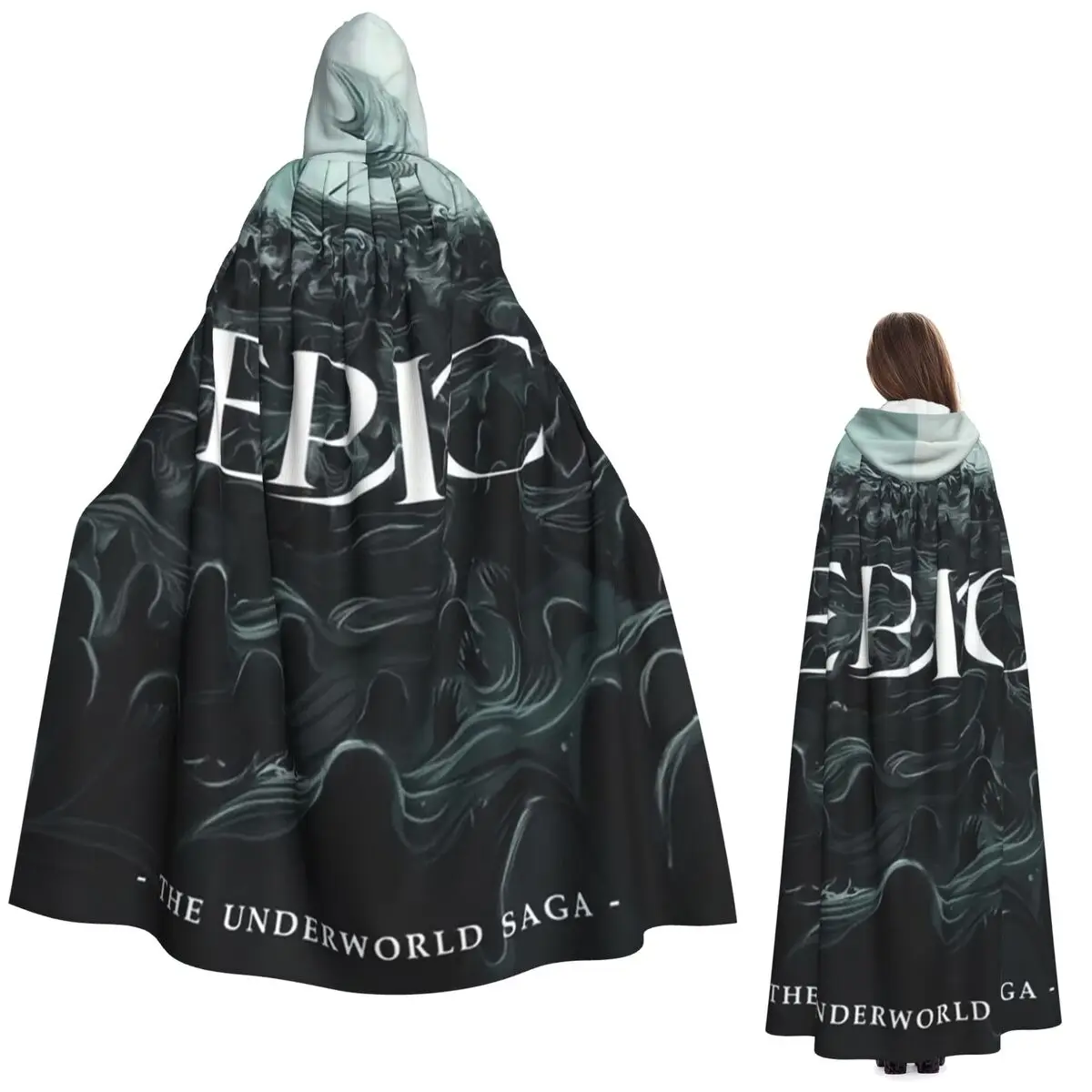

Длинный плащ с капюшоном «Эпик: Мюзикл: Сага о подземном мире», средневековый костюм ведьмы, накидка для косплея, плащ на Хэллоуин, унисекс для взрослых
