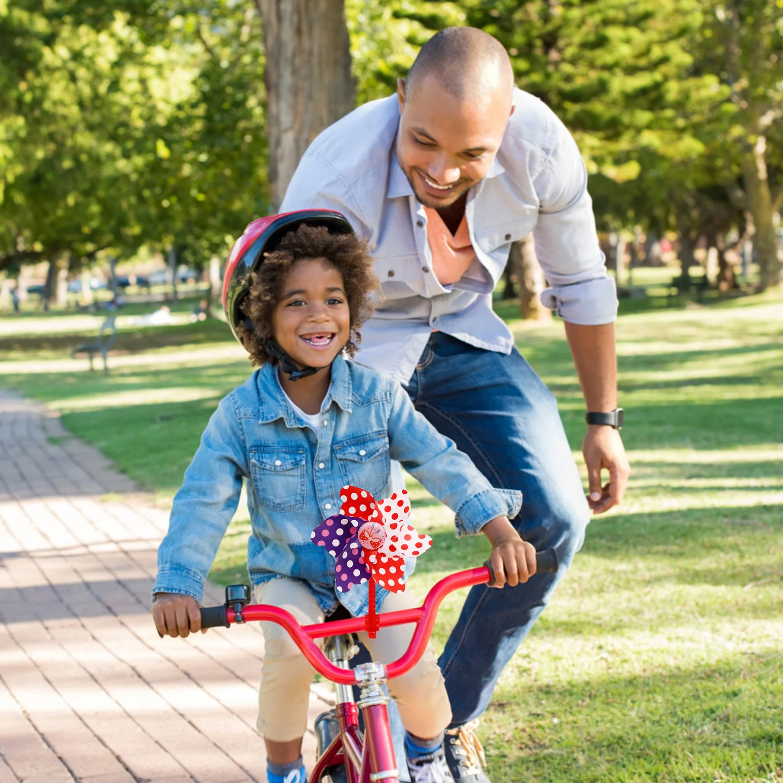 

1Set Cute Bike Accessory Colorful Bicycle Windmill Pinwheel Decoration for Kids Bicycles Scooters Tricycles Windmills