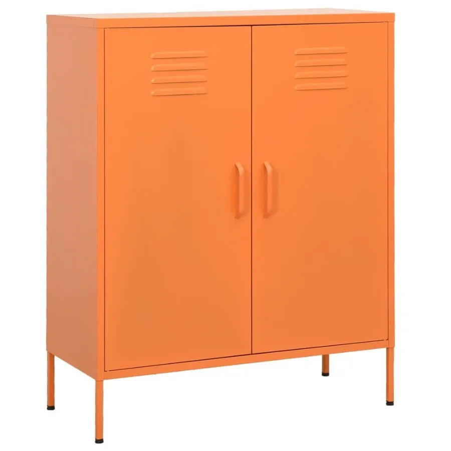 

Storage Cabinet Orange 31.5x13.8x40 Steel