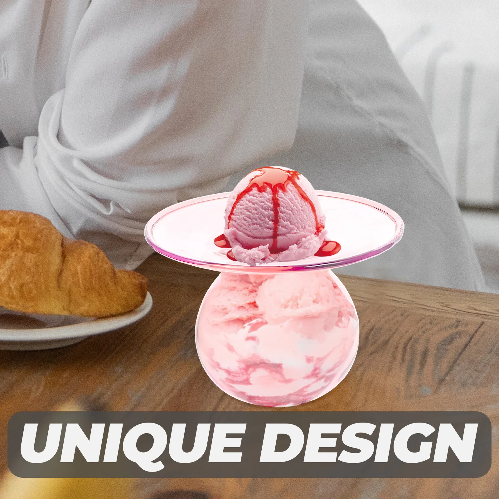 

Прозрачная стеклянная чашка для десерта, материал премиум-класса, прозрачный дизайн, гладкая текстура, легко держать, пудинг, йогурт, вечерние напитки