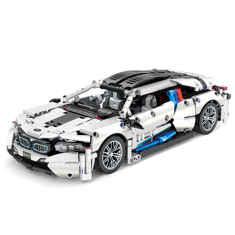 

1208Pcs Technical M8 Race Car Building Block Set Adult Remote Control Motor Supercar Kit with LED Lights Model Car Toy