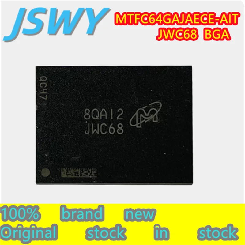 

(1/20 pieces) MTFC64GAJAECE-AIT code JWC68 BGA automotive grade EMMC car repair memory IC chip guaranteed to work 100% brand new