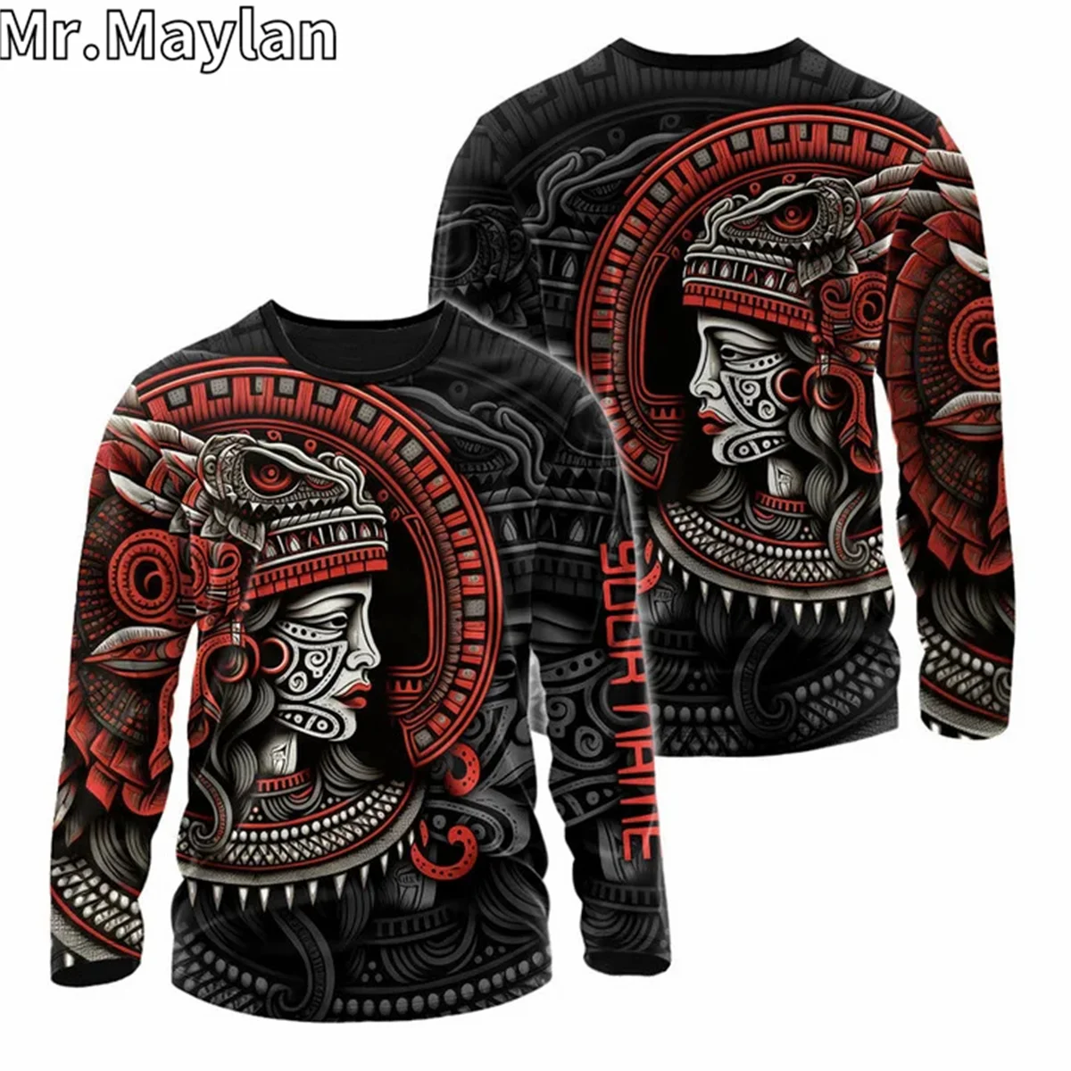 AZTEC Mexico TLALTECUHTL AZTEC GOD Tattoo 3D Print Unisex Hoodie Men Sweatshirt Streetwear Zip Pullover Casual Jacket Tracksuits