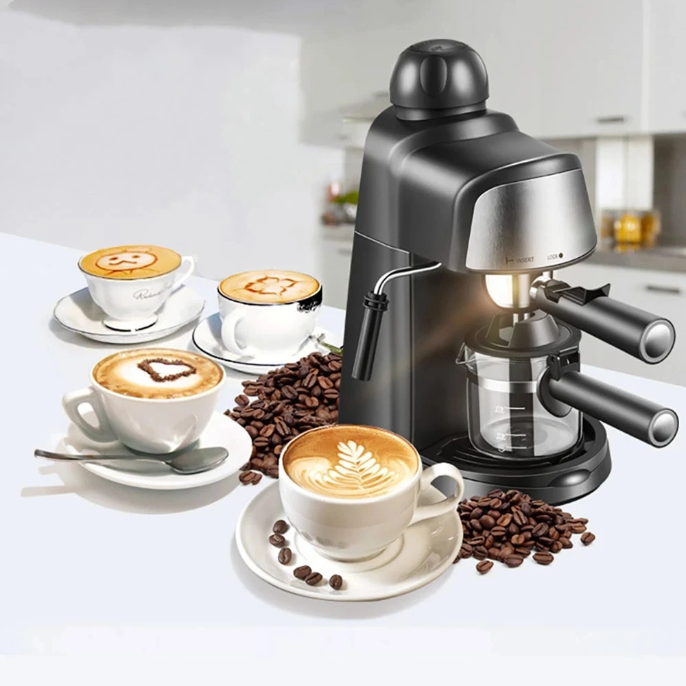 

240ml Semi-Automatic Espresso Electric Coffee Machine Express Electric Foam Coffee Maker Kitchen Appliances