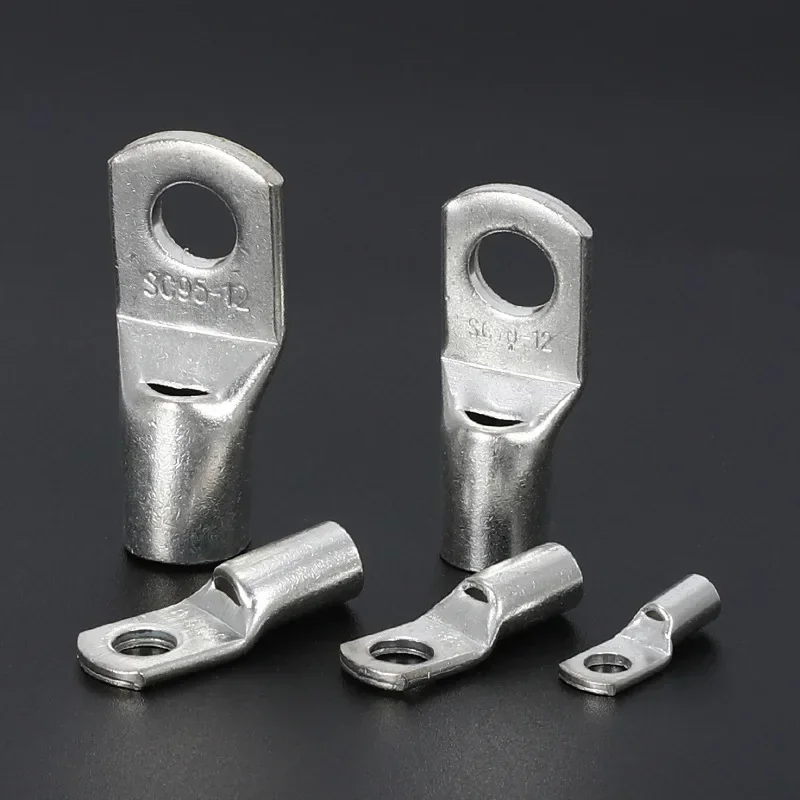 SC Type Wire Nose Terminal SC6/SC10/SC16/SC25/SC35/SC50/SC70/SC95m㎡ Hole 6/8/10/12mm Crimp Terminal Cable Connector